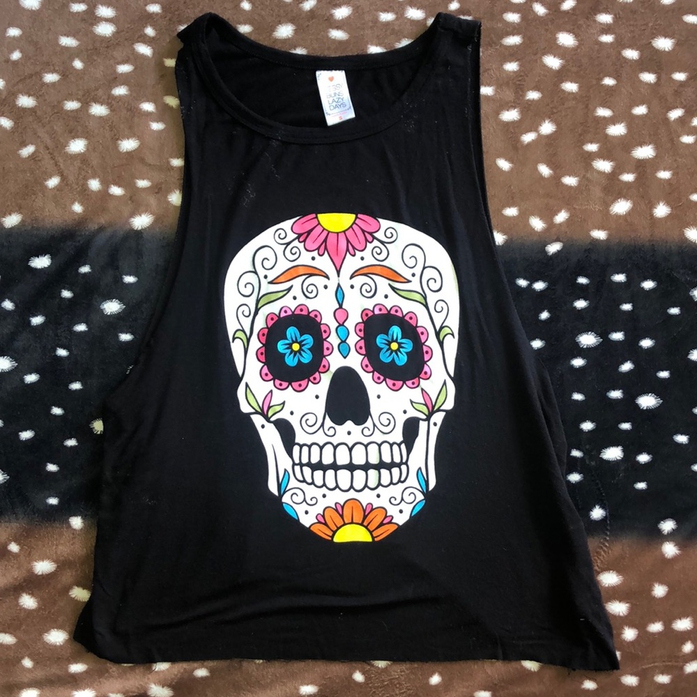 Summer fun skull tank top